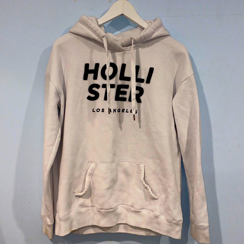 White holister california hoodie
